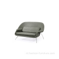 Roestvrijstalen Frame Settee Loveseat Womb Sofa